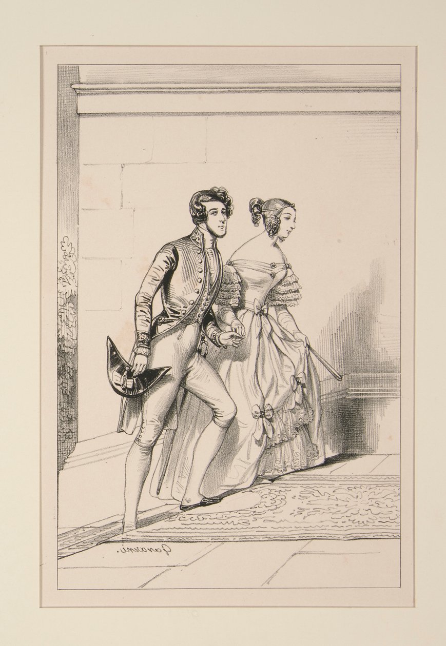 HOVDRÄKT 1837 av Paul Gavarni