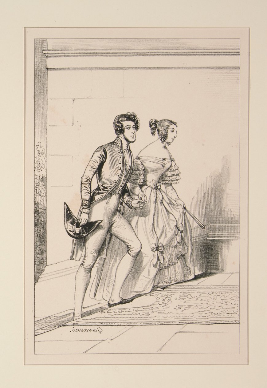 HOFDRÄKT 1837 ... av Paul Gavarni