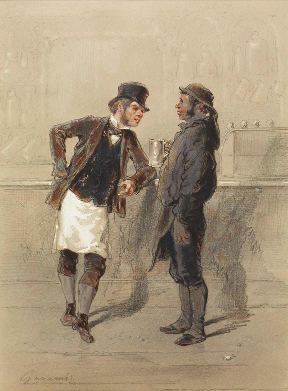 Kusk och kolbärare av Paul Gavarni