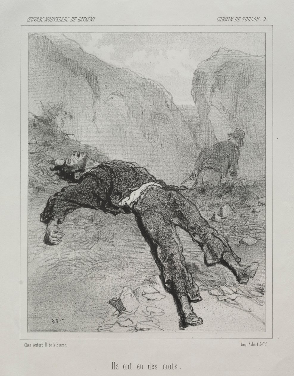 Toulon väg. av Paul Gavarni