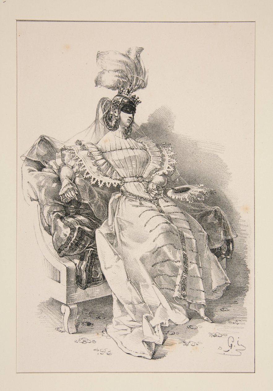 Hertiginna. av Paul Gavarni
