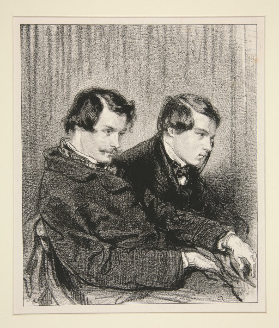 Edmond och Jules de Goncourt av Paul Gavarni