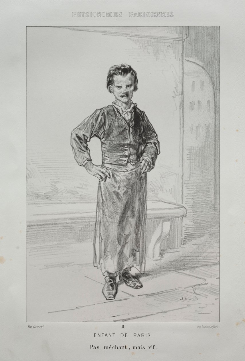 Barn av Paris av Paul Gavarni