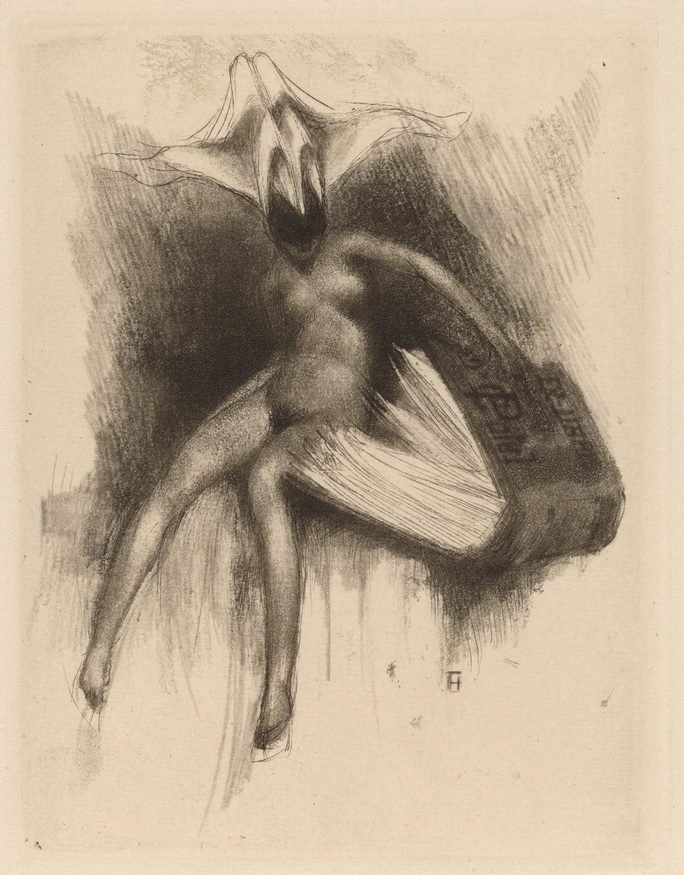 Ex Libris C. Patel av Paul Gavarni