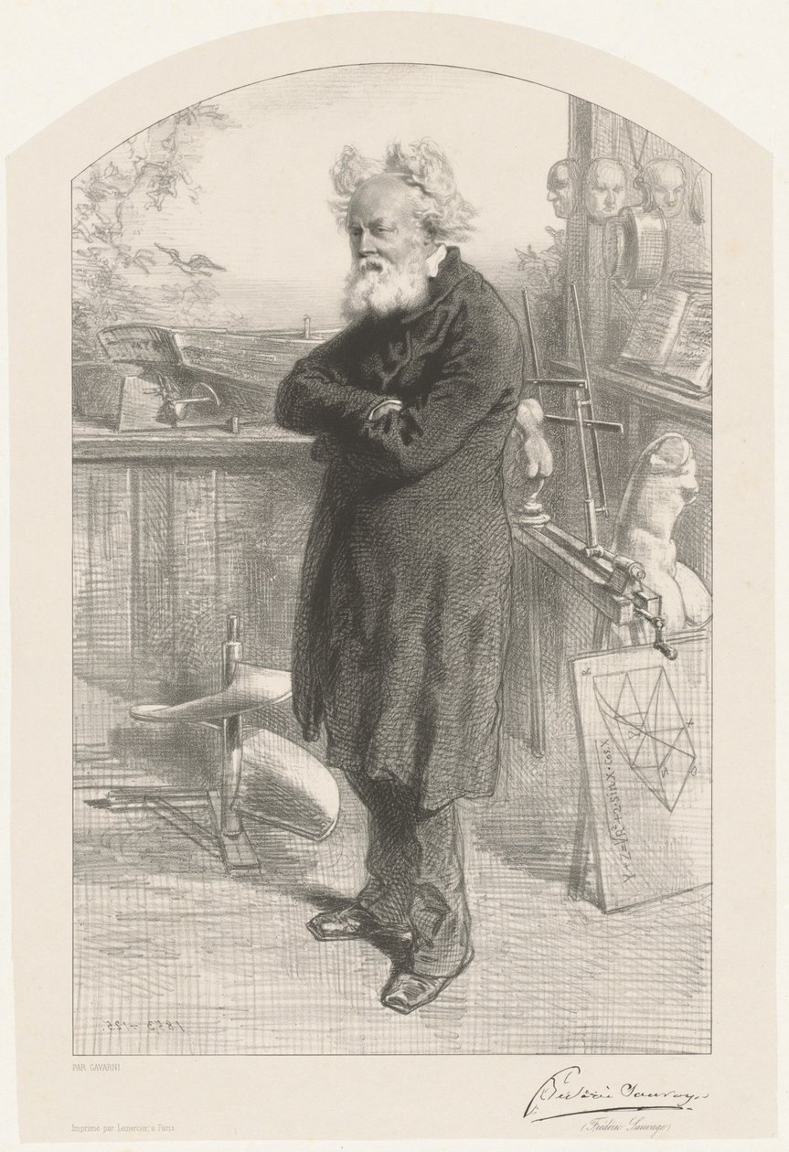 Frédéric Sauvage av Paul Gavarni