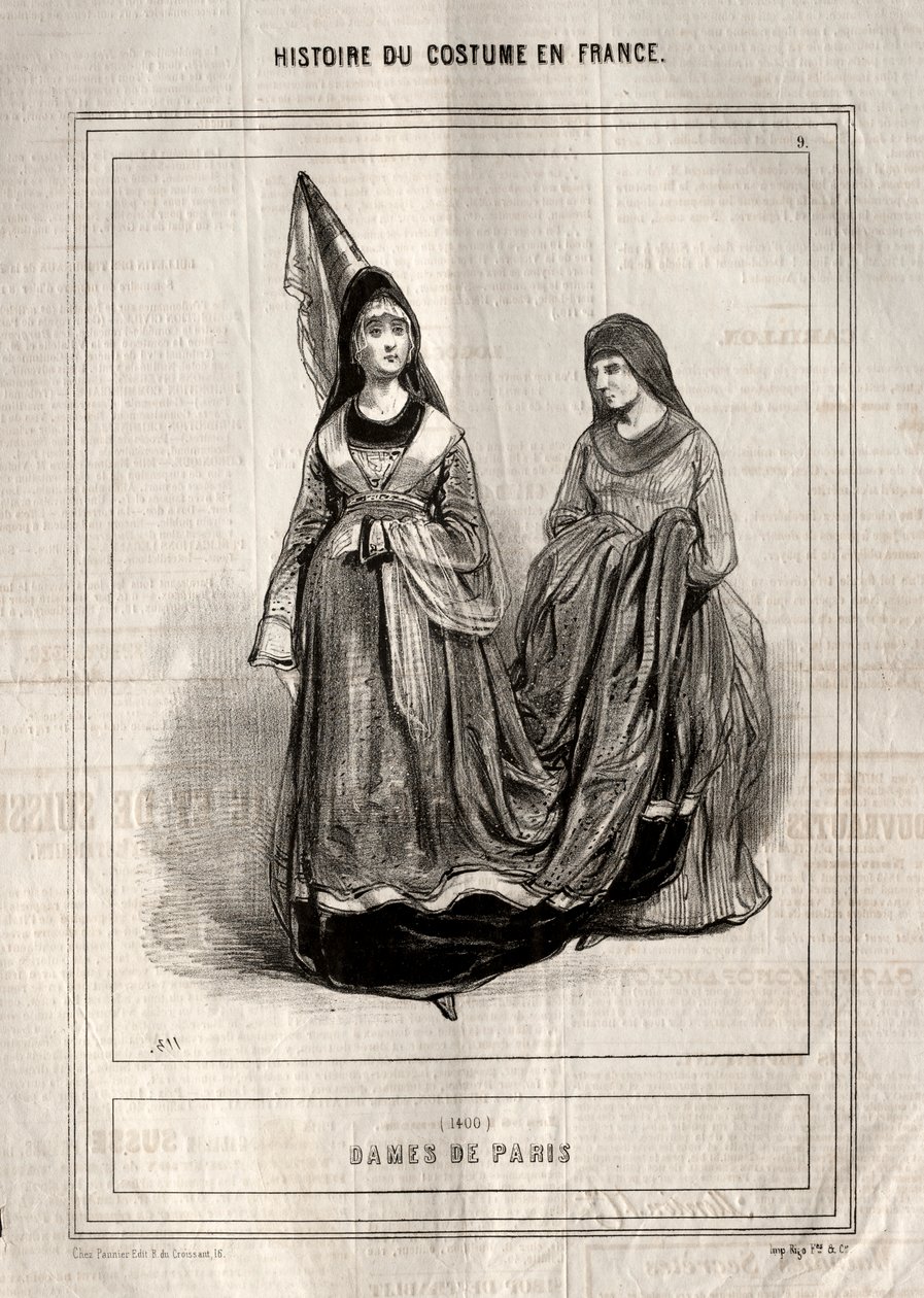 Kostymens historia i Frankrike: Ladies of Paris av Paul Gavarni