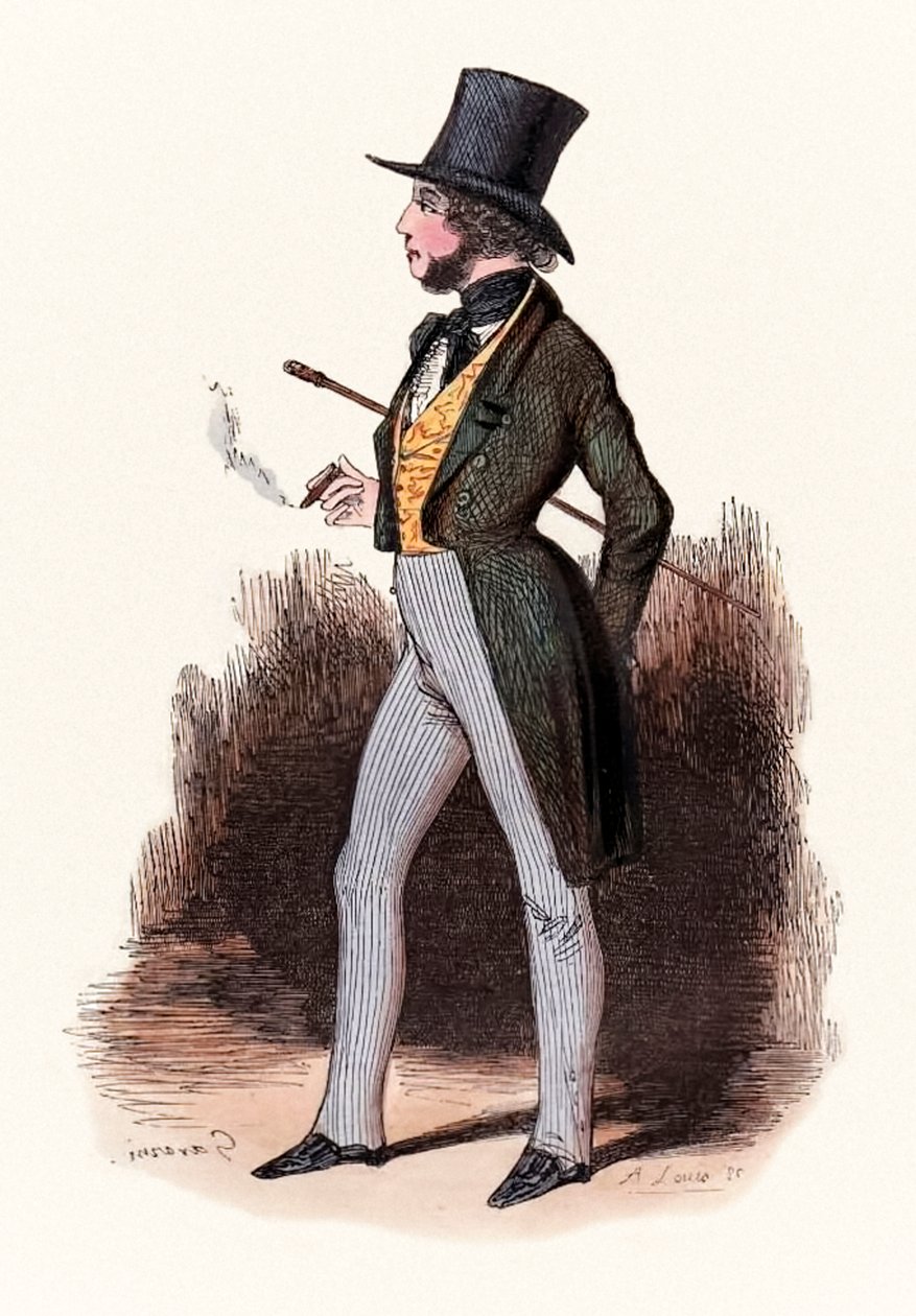 Illustration från "Le Sportsman Parisien" [The Parisian Sportsman] av Rodolphe d