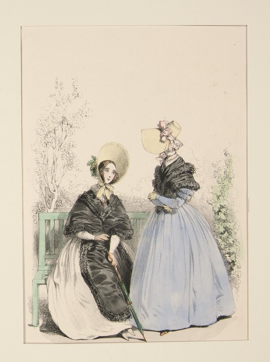 Juli 1837. Stråhattar. ... av Paul Gavarni