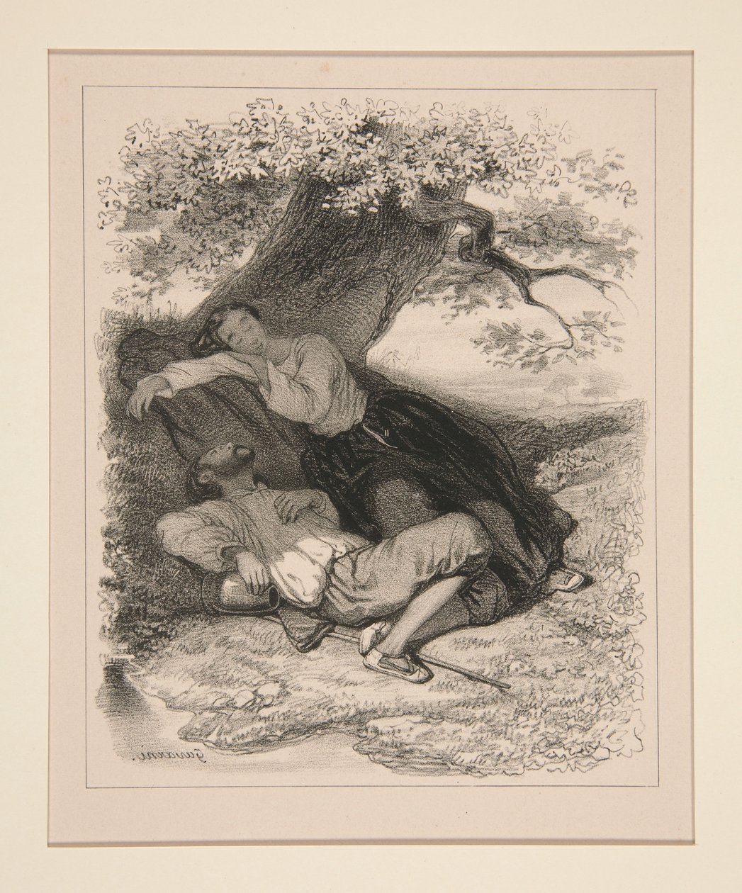 SIESTA av Paul Gavarni