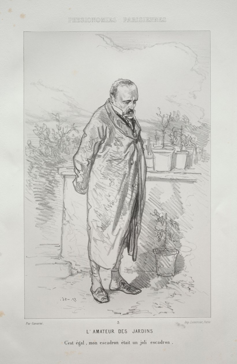 Trädgårdsälskaren. av Paul Gavarni
