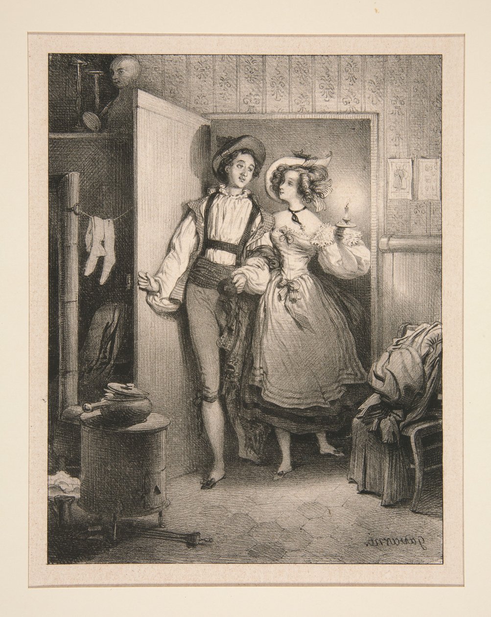 HERDENS TIMME. – THE SHEPERDS (sic) HOUR av Paul Gavarni