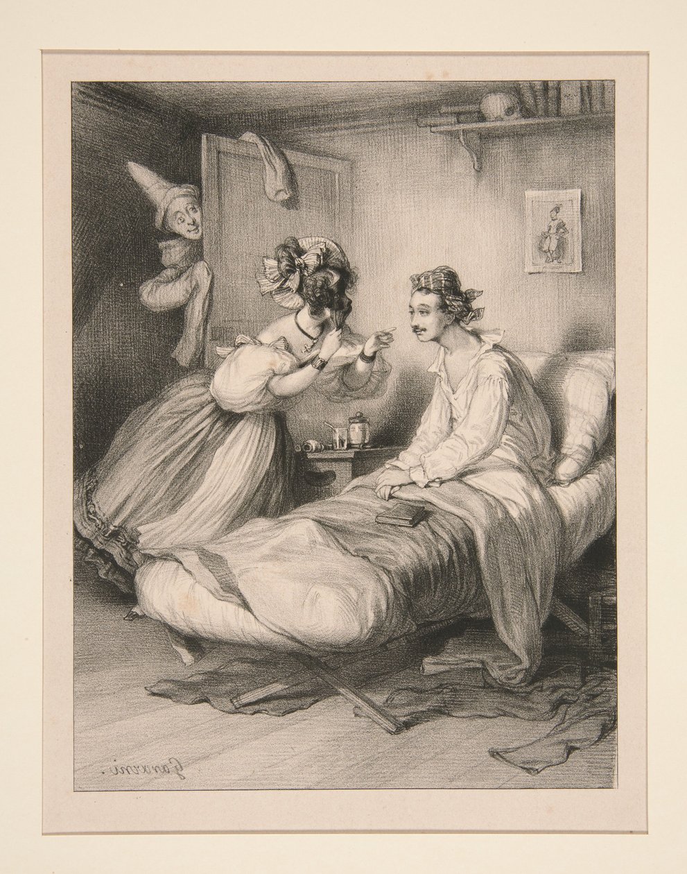 Intrigen hemma. av Paul Gavarni