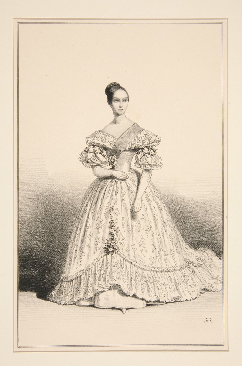 Prinsessan Helene, hertiginna av Orléans av Paul Gavarni