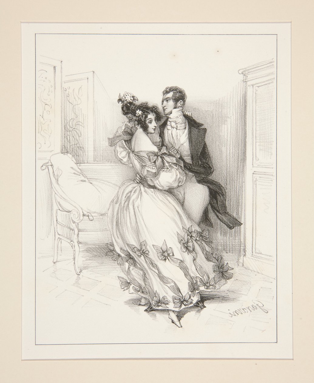 La Valse av Paul Gavarni