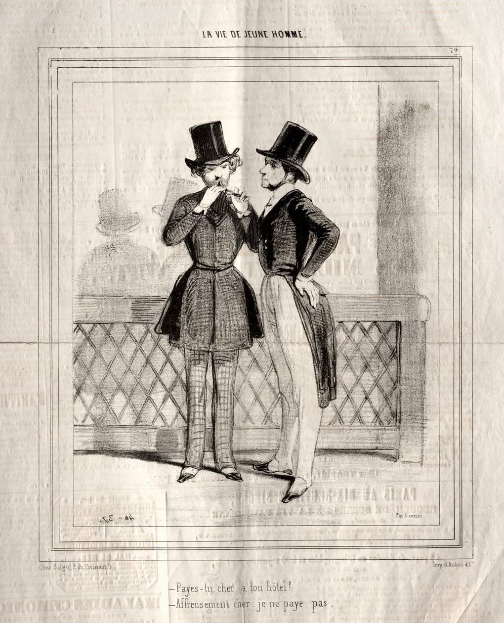 En ung mans liv, 1842. av Paul Gavarni
