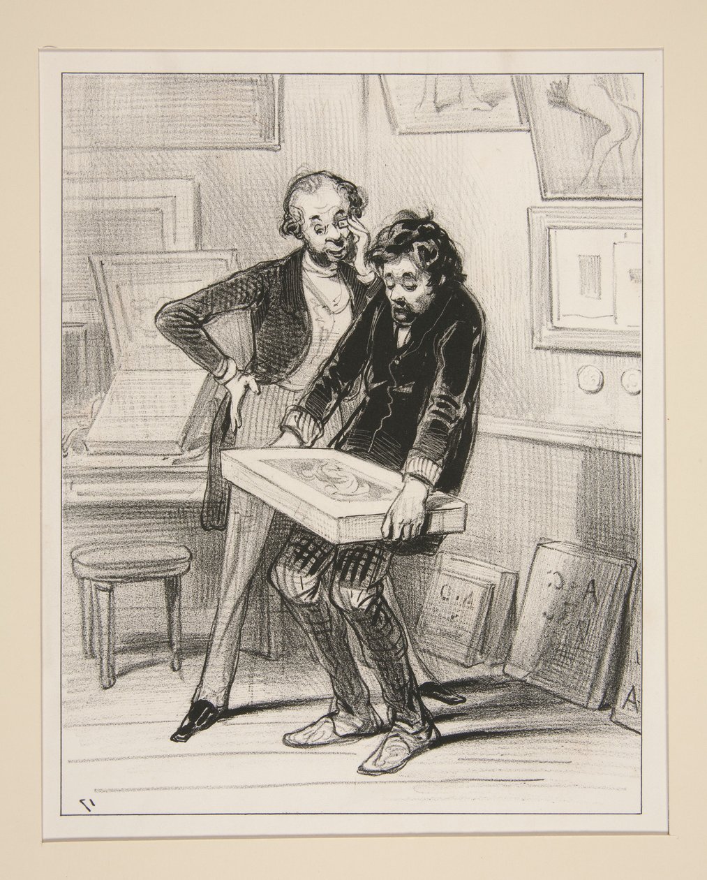 Litografens ateljé av Paul Gavarni