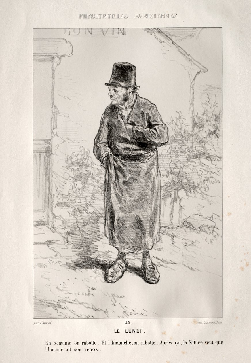 måndag av Paul Gavarni
