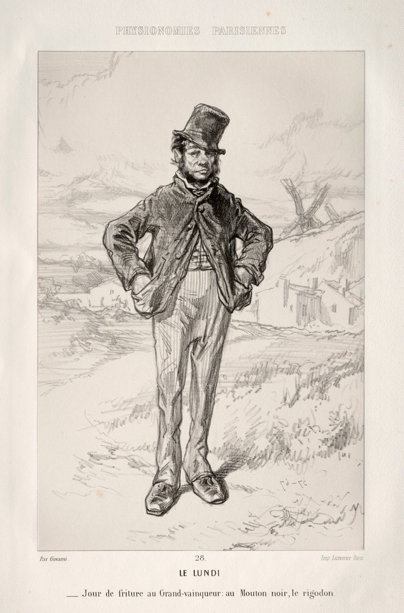 måndag. av Paul Gavarni