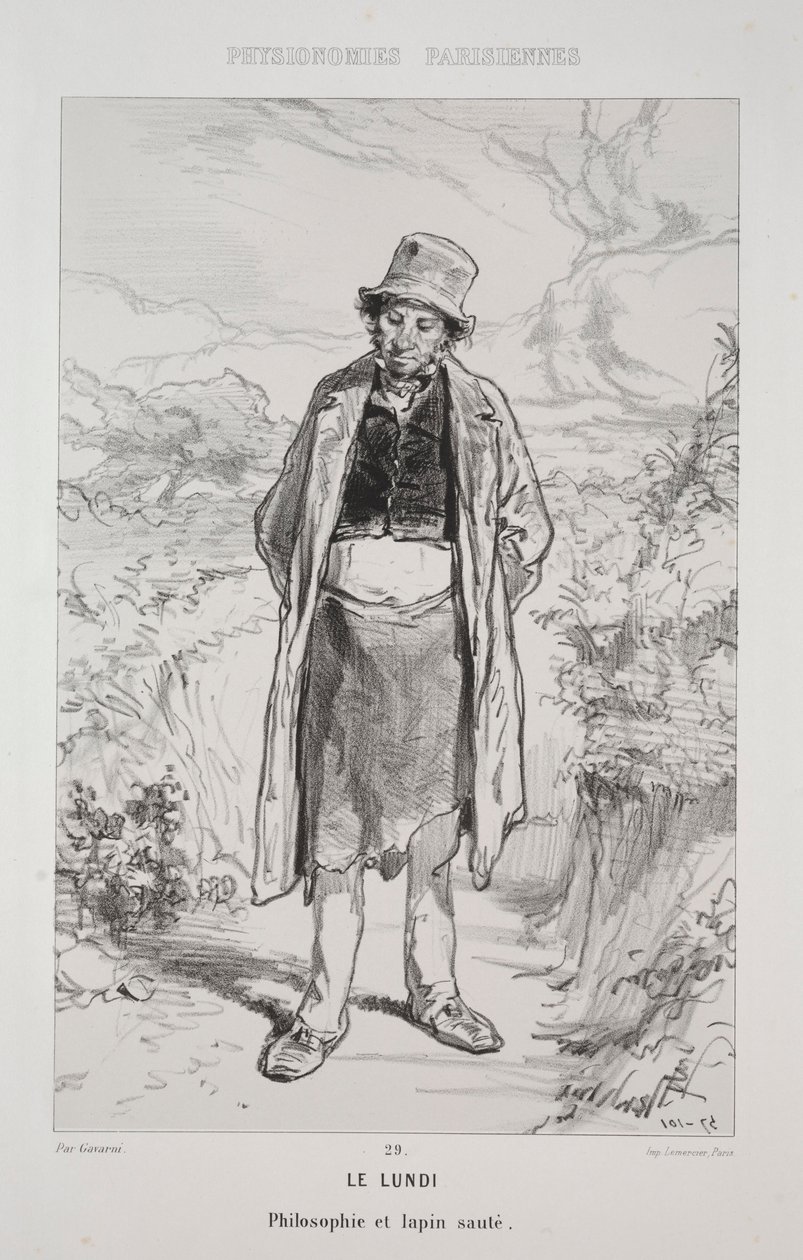 måndag. av Paul Gavarni