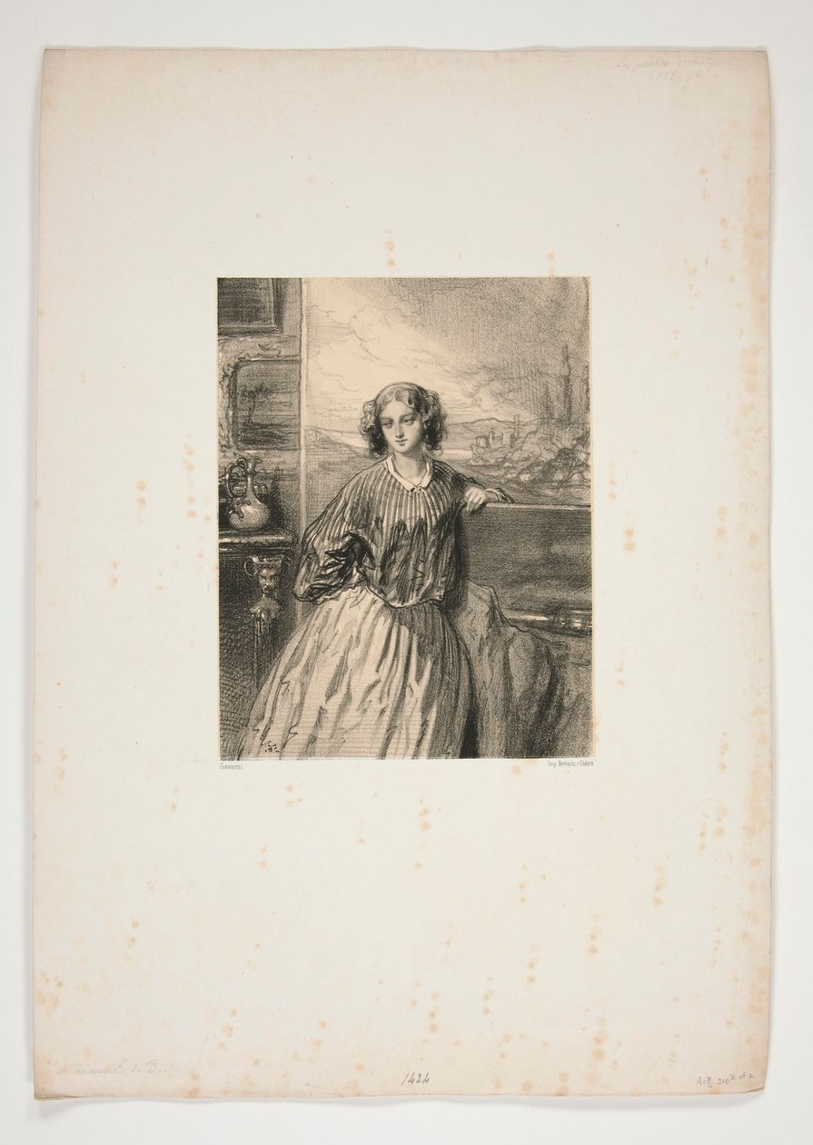 Kvinnliga artister/ Madame E. de B av Paul Gavarni