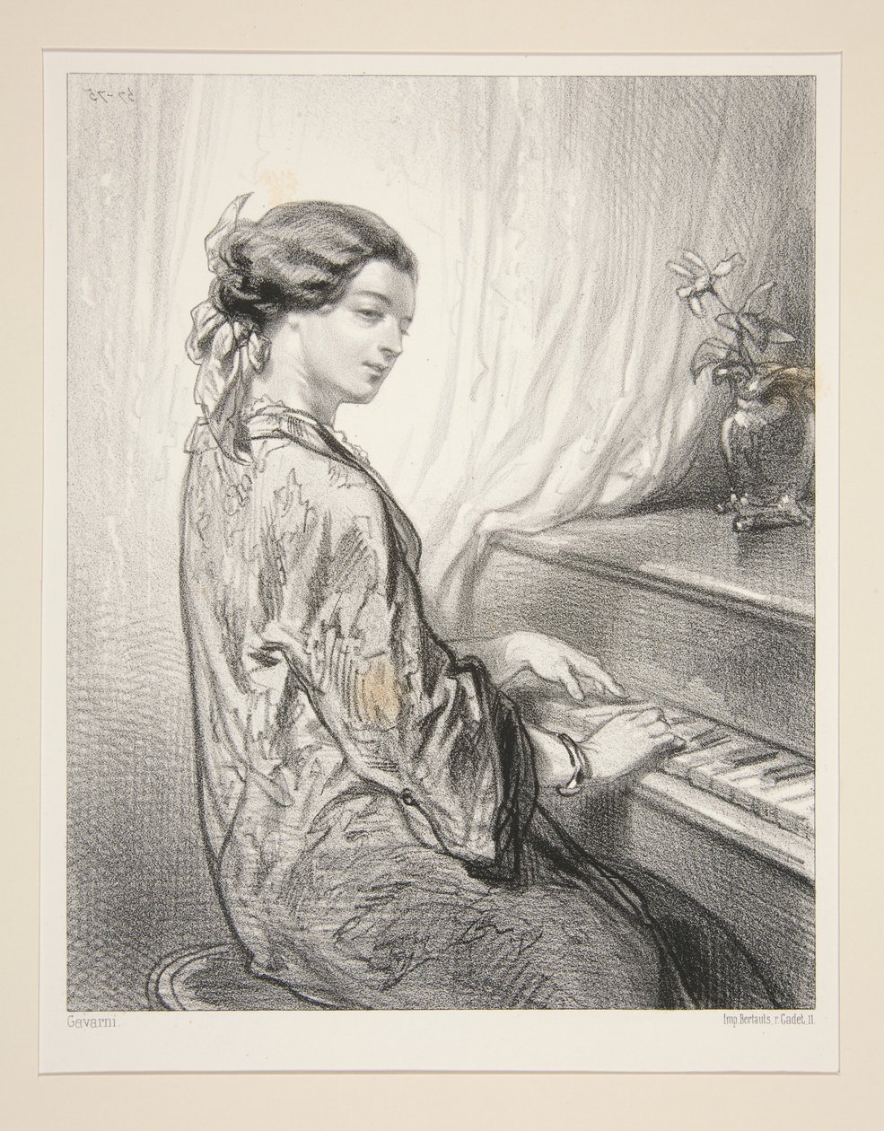 Kvinnliga konstnärer/ Mistress W.G... av Paul Gavarni
