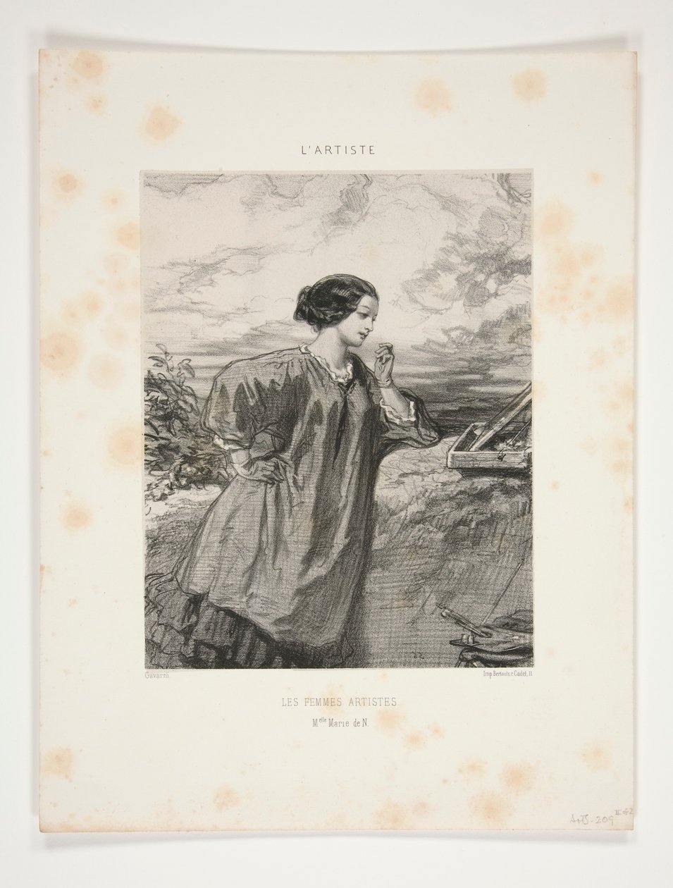 Kvinnliga artister/ Marie de N av Paul Gavarni
