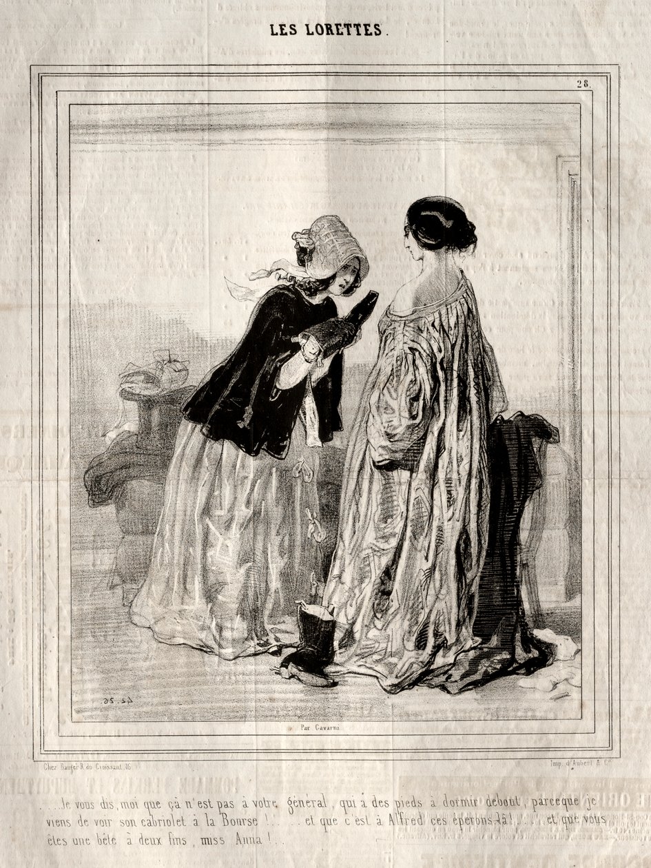 The Lorettes av Paul Gavarni