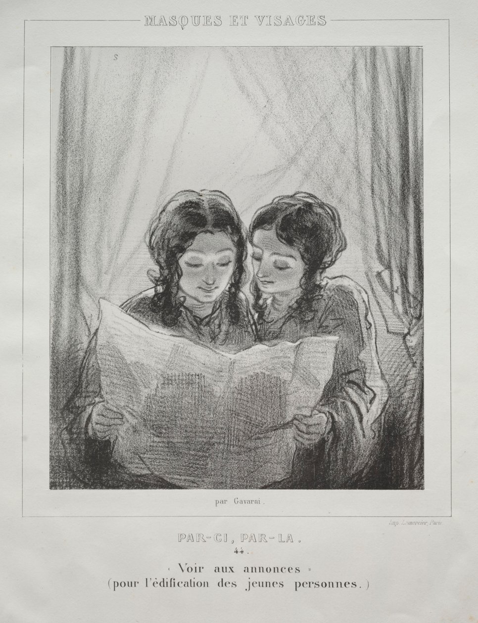 Masker och ansikten. av Paul Gavarni