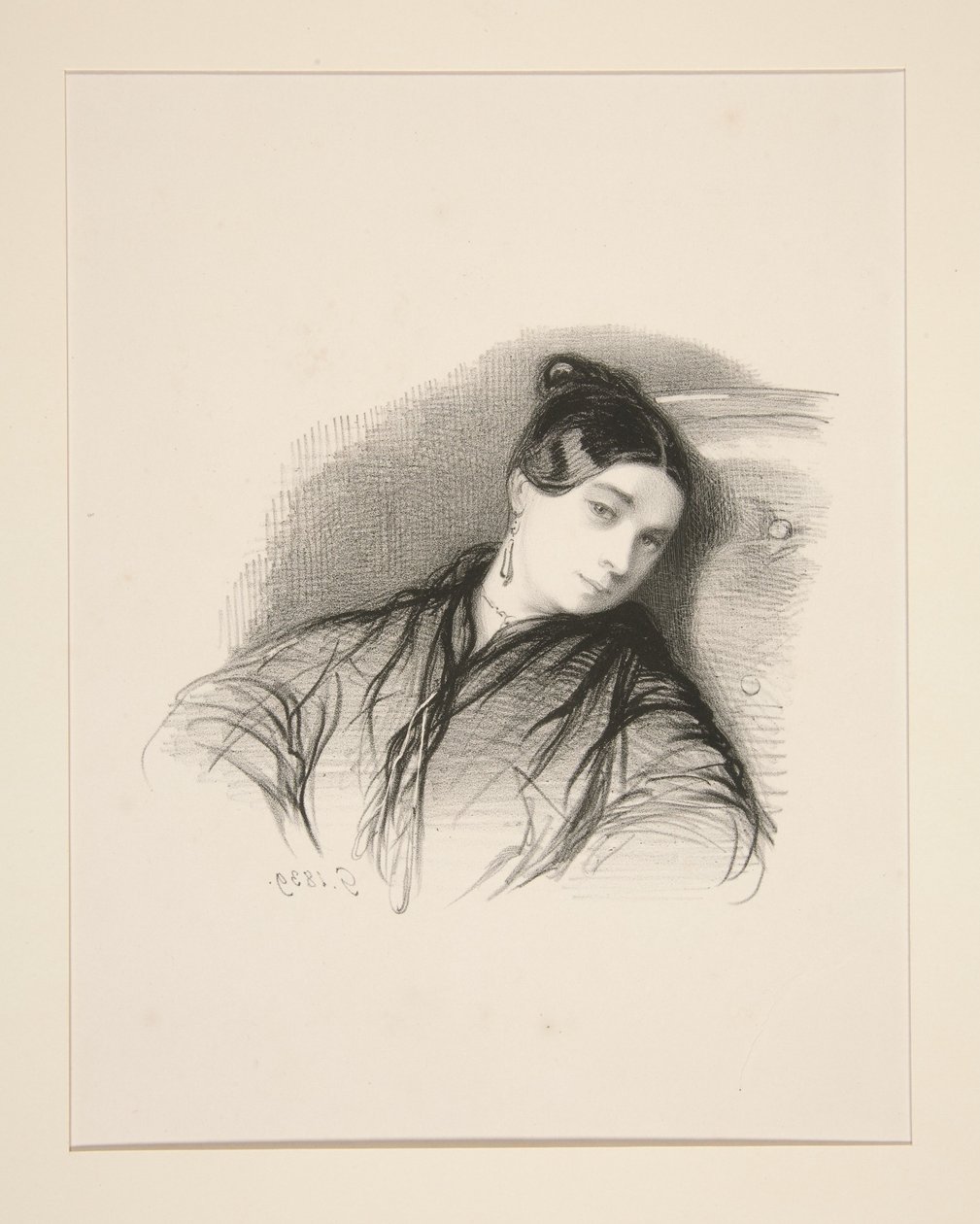 Fru Le Roy av Paul Gavarni