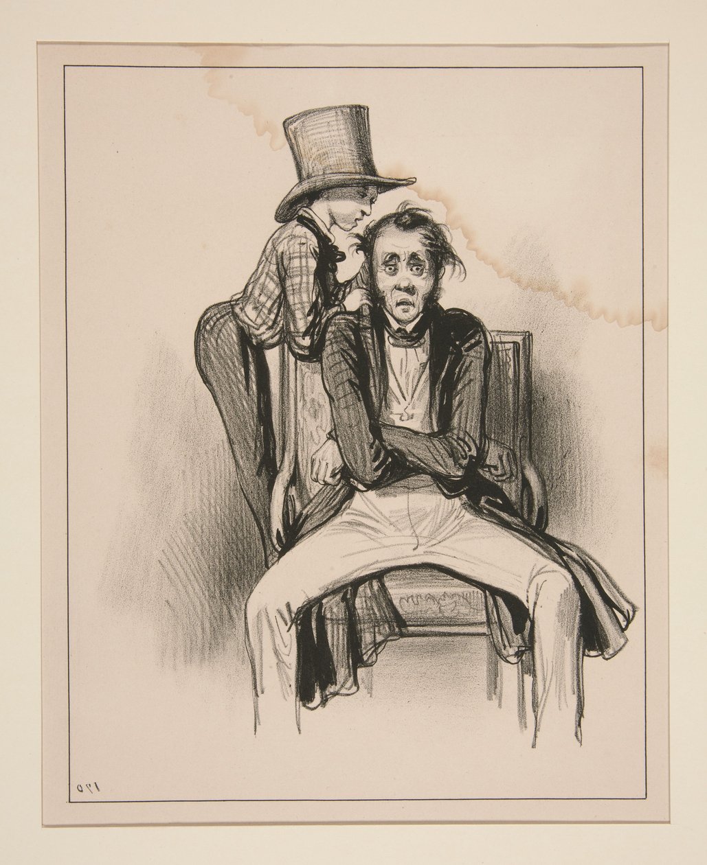 ...Monsieur Albert? Det är en herre från Jardin des Plantes... av Paul Gavarni