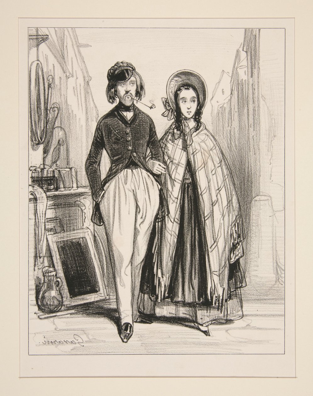 Monsieur och Madame Ernest... av Paul Gavarni
