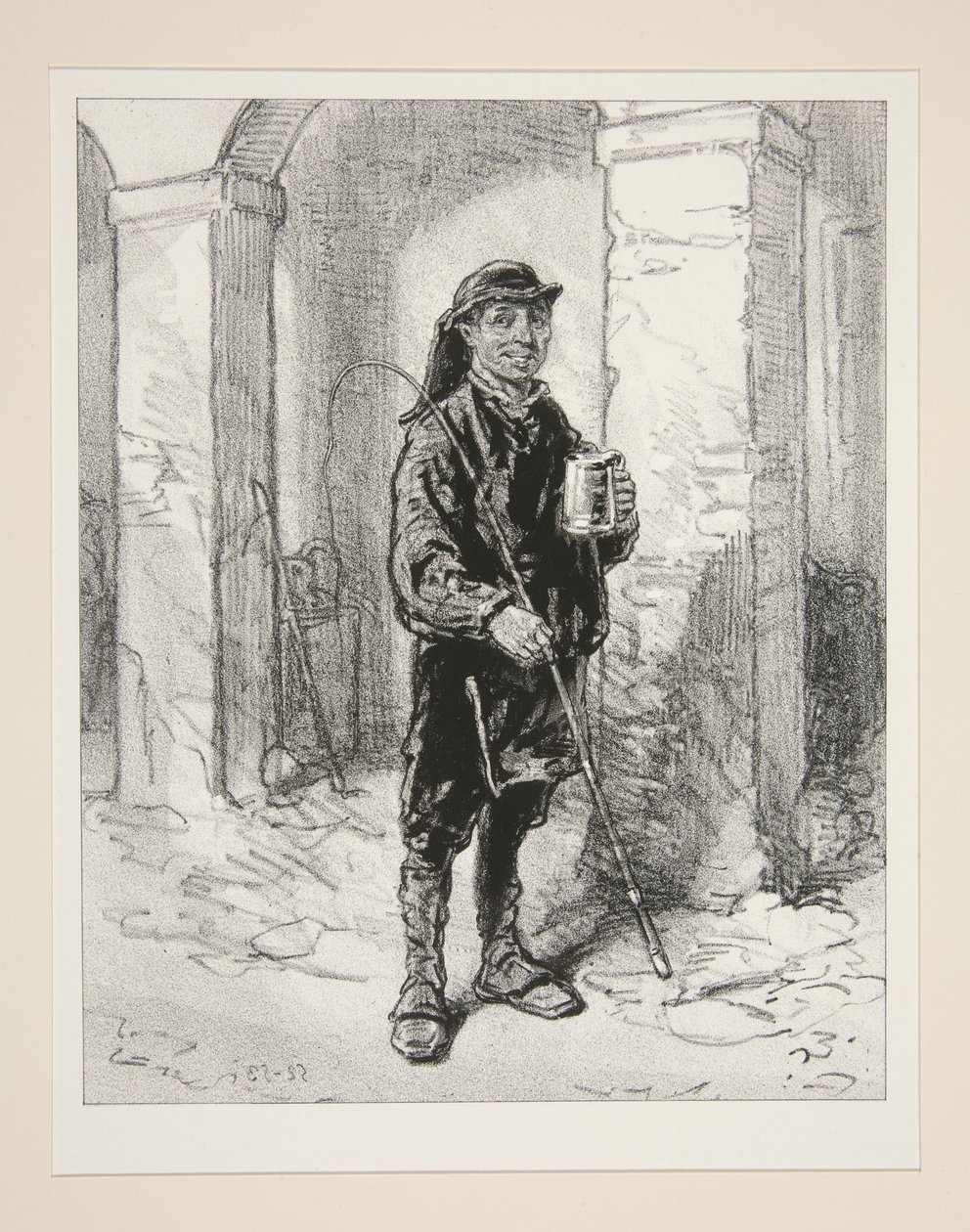 Ingenting, jag lovar! Som en kanna bitteröl för att ge hästarna kraft i benen! av Paul Gavarni