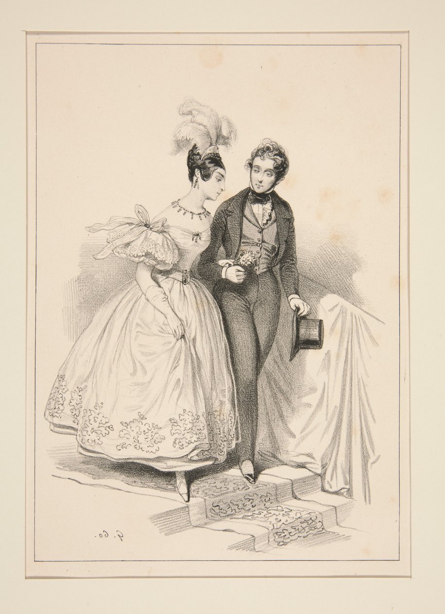MINNESBOK FRÅN OPERABALEN, till förmån för arbetarna i Lyon, 6 maj 1837. av Paul Gavarni