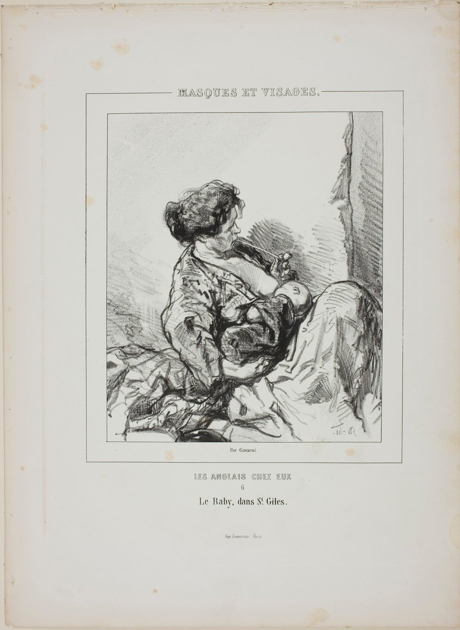 The Baby in Saint-Giles, ur Masques et Visages av Paul Gavarni
