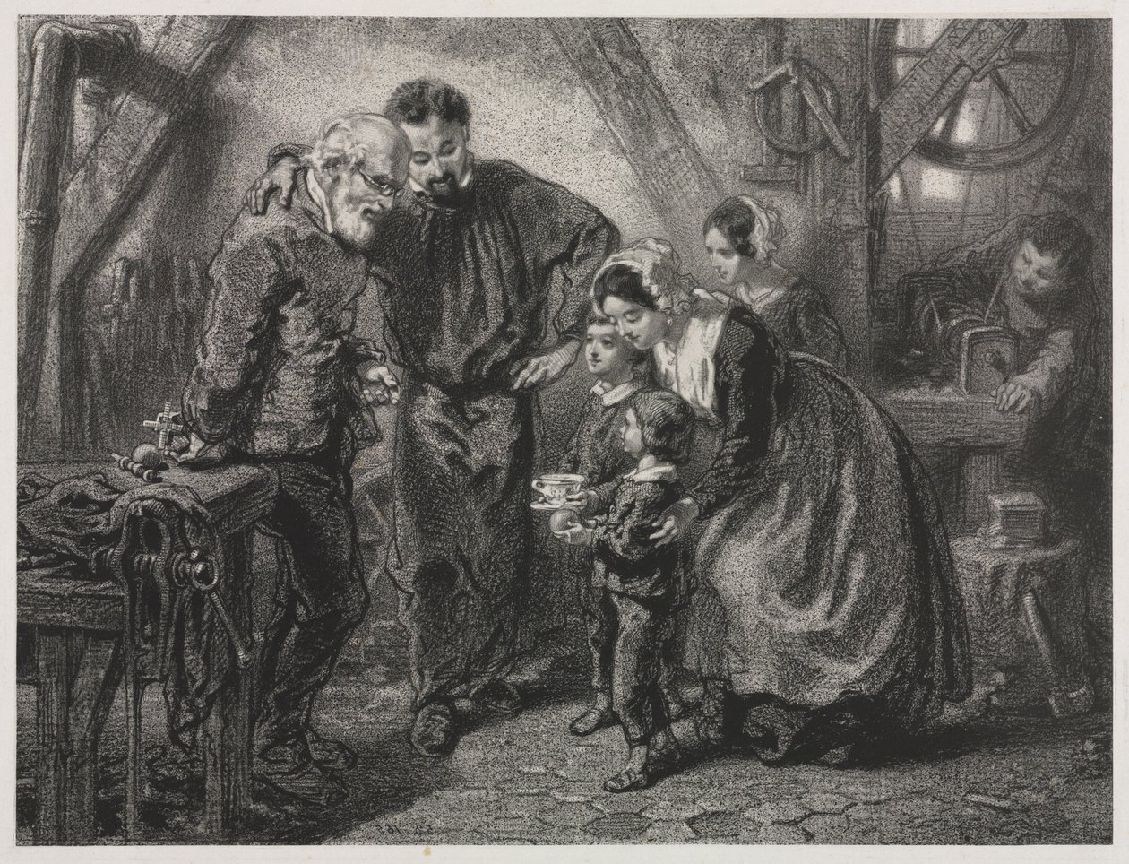 Arbetarens födelsedag av Paul Gavarni