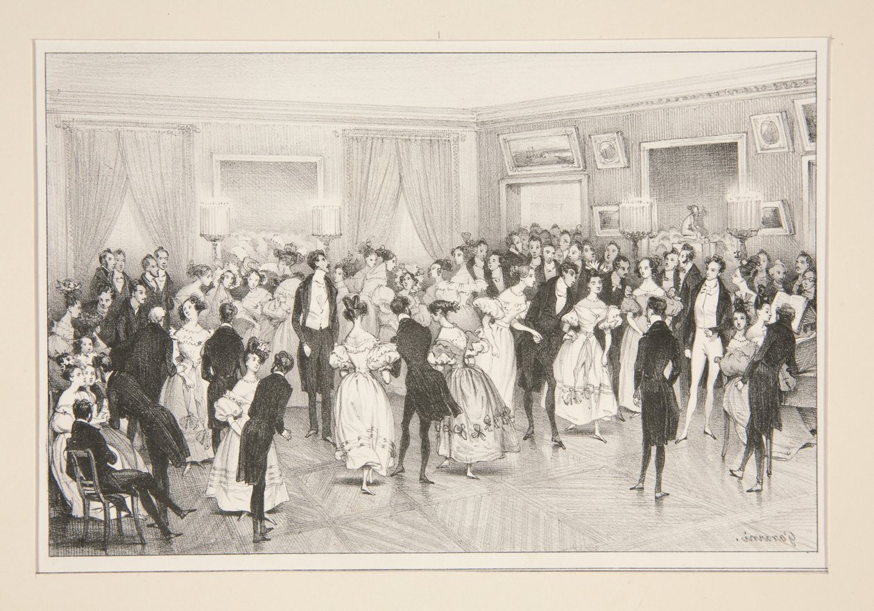 En bal / På Chaussée d’Antin av Paul Gavarni