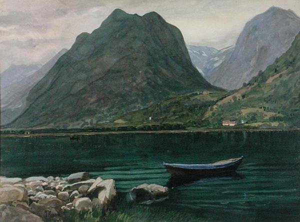 Norskt landskap av Paul Gerhard Rosen
