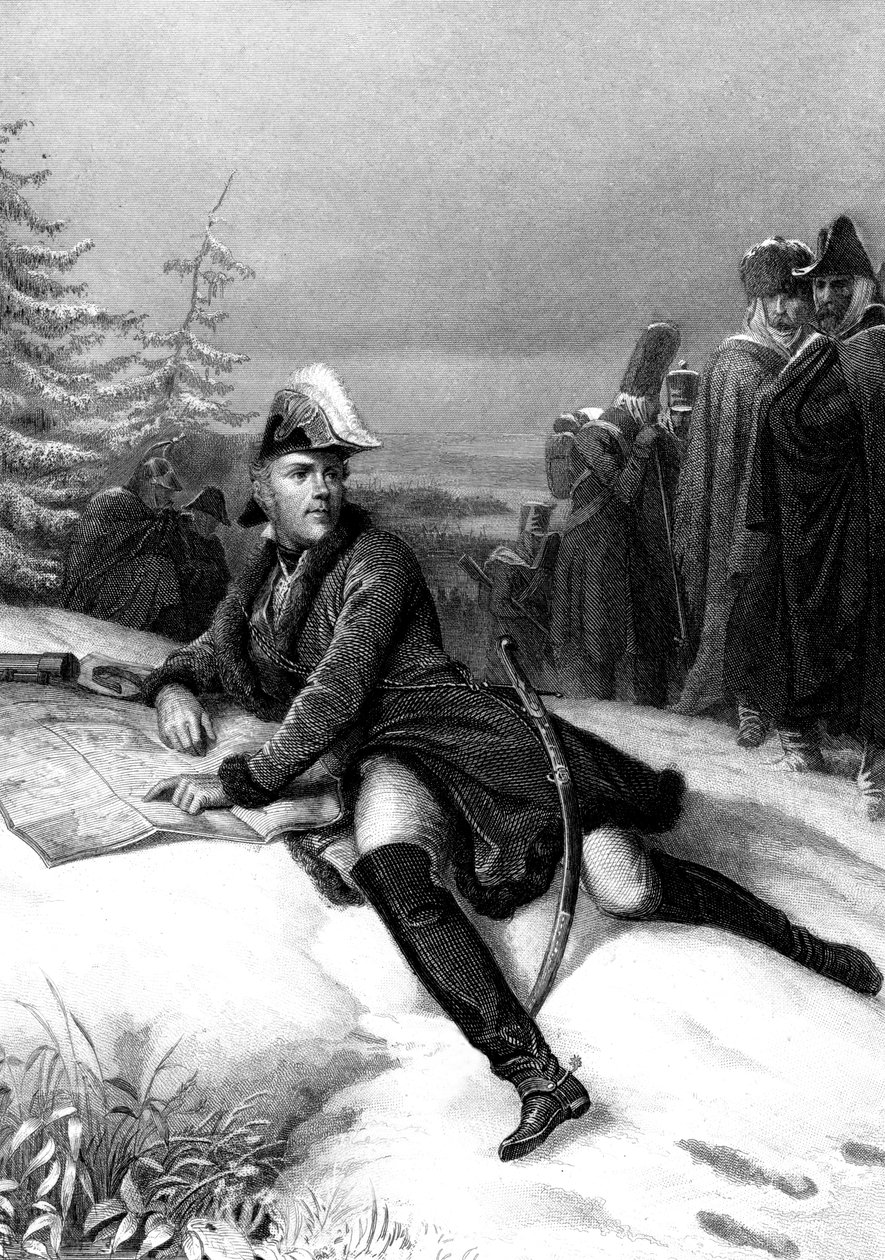 Marskalk Ney, fransk soldat från Napoleonkrigen, 1800-talet. av Paul Girardet
