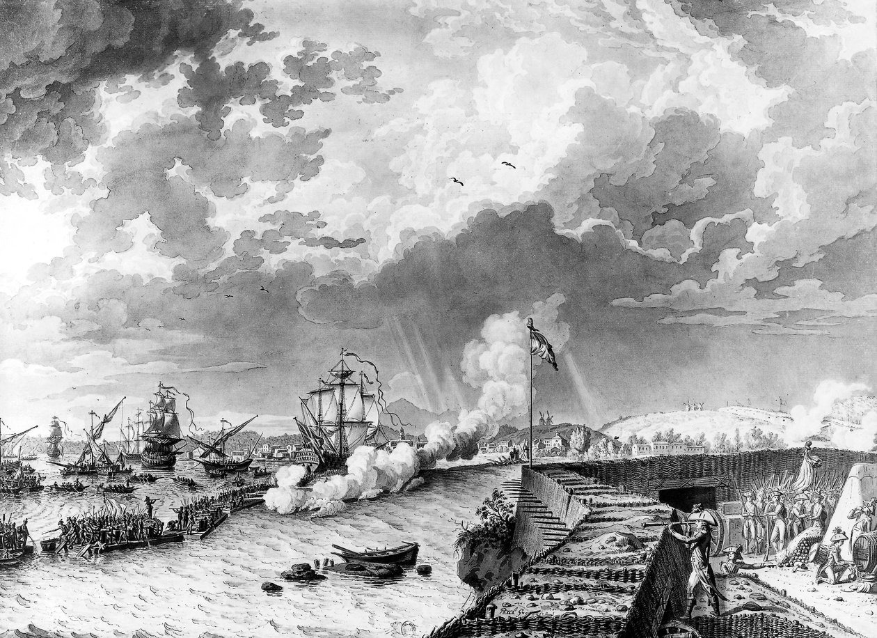 General Napoleon Bonaparte under belägringen av Toulon mot den engelska armén, december 1793 (penna och bläck på papper) av Paul Gregoire