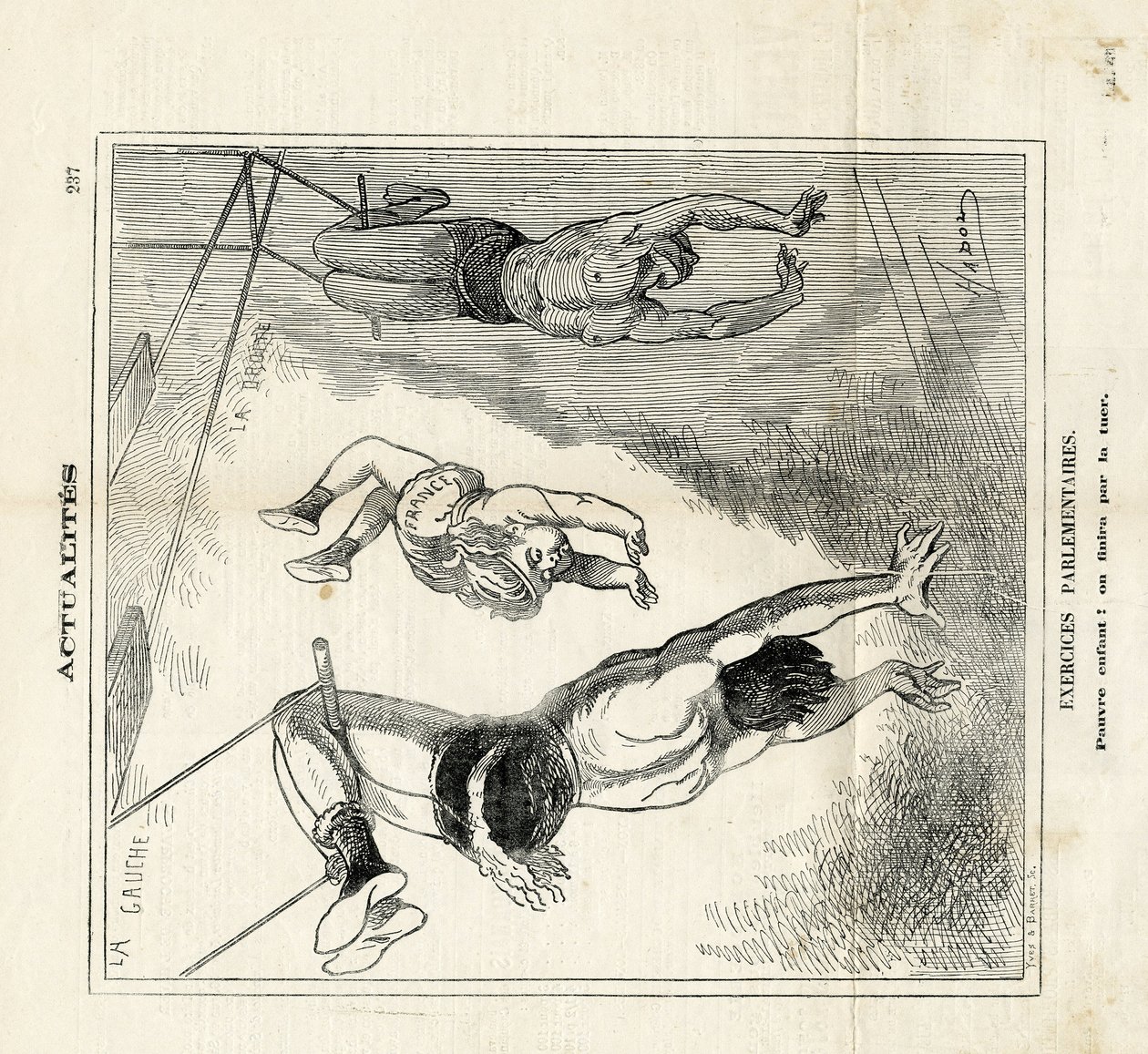 Illustration av Hadol (1835-1875) i Le Charivari av Paul Hadol