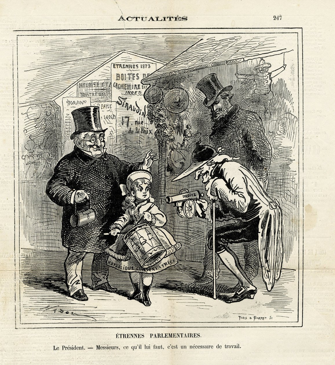 Illustration av Hadol (1835-1875) i Le Charivari av Paul Hadol