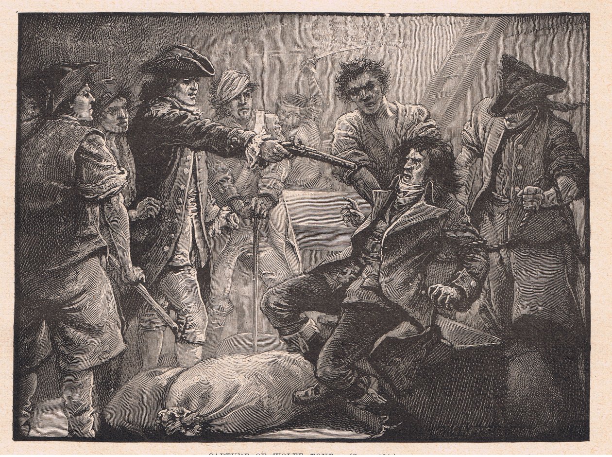 Fångst av Wolfe Tone AD 1798 av Paul Hardy