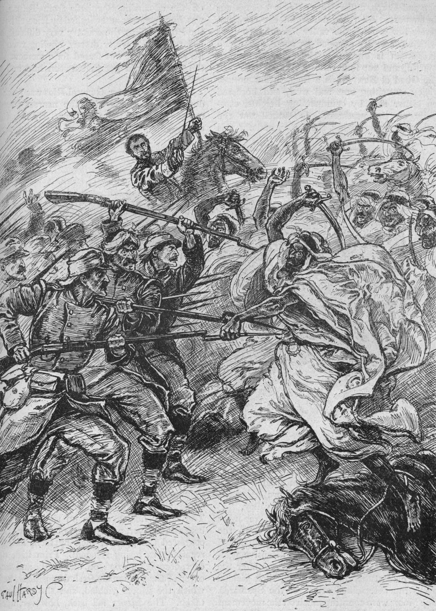 Morer och spanjorer blandade oupplösligt, 1902 av Paul Hardy