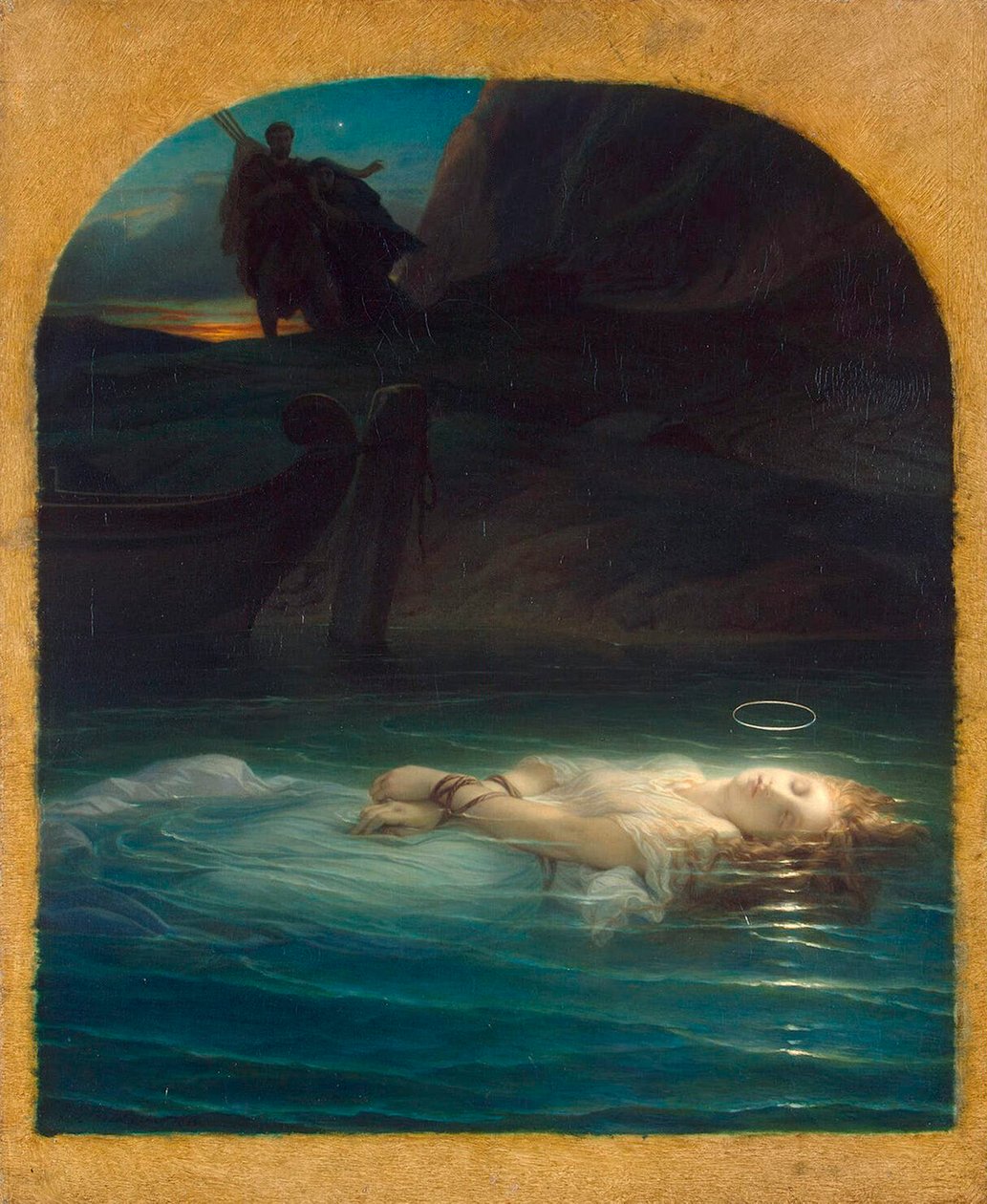 Kristen martyr drunknade i Tibern under Diocletianus regering, 1853. av Paul Delaroche