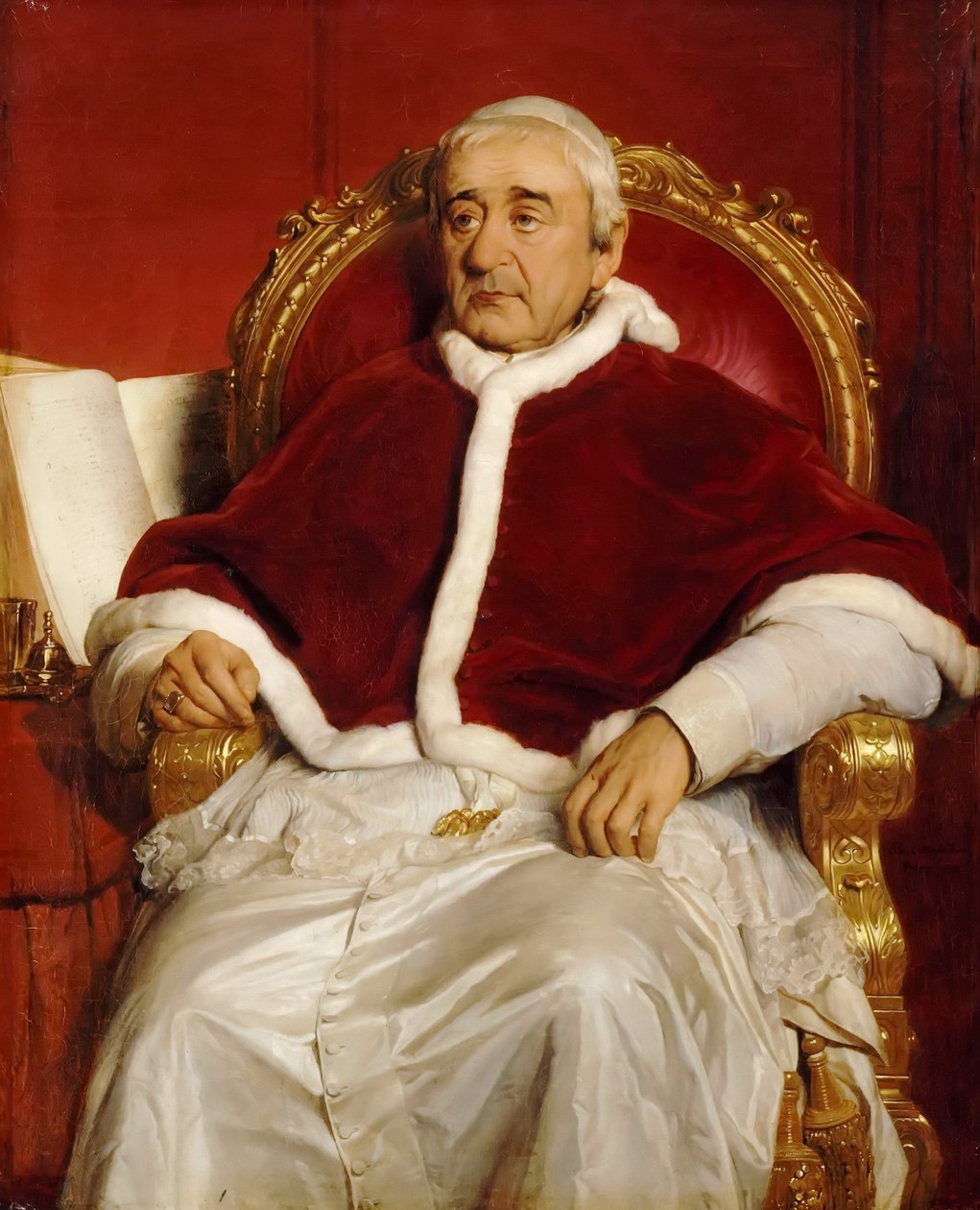 Porträtt av påven Gregorius XVI 1765-1846 av Paul Delaroche
