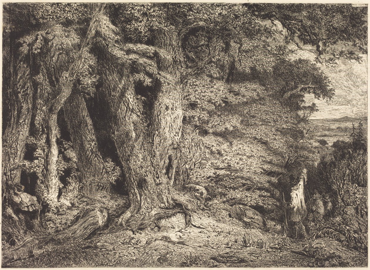 Ingång till skogen av Paul Huet