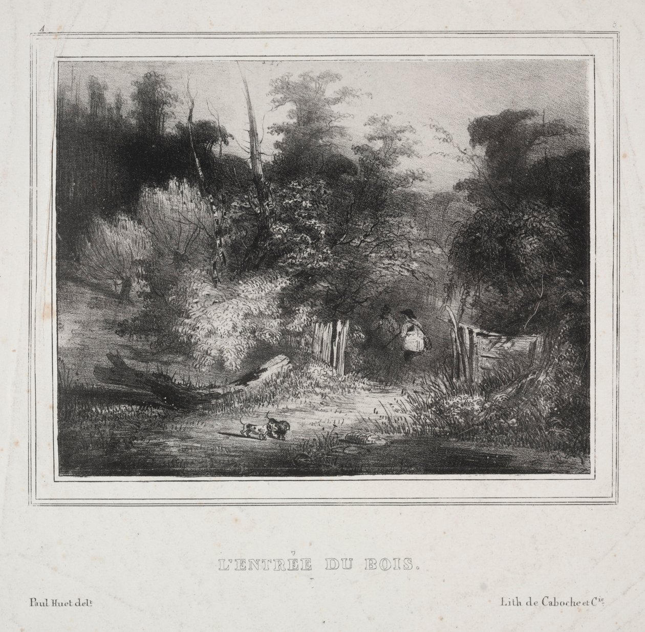 Landscapes: The Entrance of a Forest, 1829. av Paul Huet