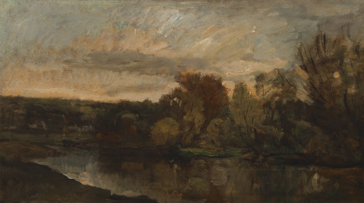 Le Bas Meudon (en krök i Seine nära Paris) av Paul Huet