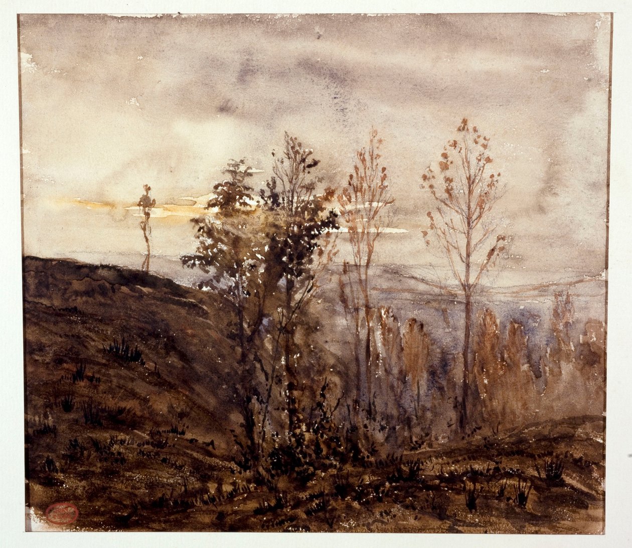 Skogarna i Sèvres av Paul Huet
