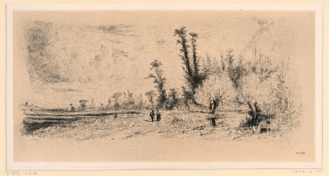 Saulée runt Paris av Paul Huet